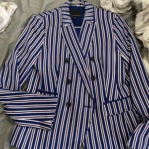 Stripped blazer banana republic